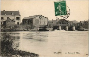 CPA CHAUNY Les Vannes se l'Oise (152028)