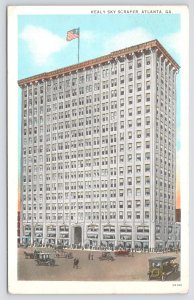 Atlanta Georgia~Panorama Healy Skyscraper~Vintage Postcard