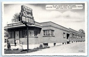 SALT LAKE CITY, UT Utah ~ Roadside RUTH'S MOTEL c1940s Tourist Court Postcard