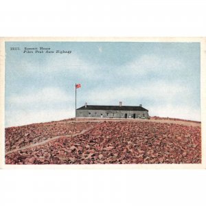 Summit House Pikes Peak Auto Highway Postcard 2T7-311