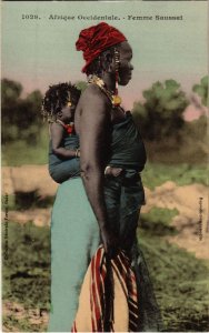 PC ED. FORTIER FEMME SAUSSAI ETHNIC TYPES SENEGAL (a35537)