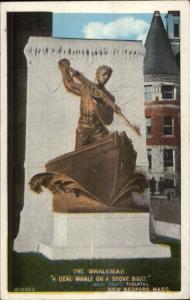 New Bedford MA Whaling Monument c1920 Postcard