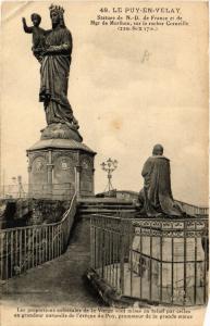 CPA Le PUY-en-VELAY - Statue de N - D. de France et de Mgr de Morlhon (589136)