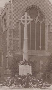 Barnet War Memorial Hockett New Barnet London Antique Postcard