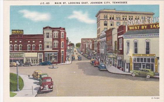 Tennessee Johnson City Main Street Looking East