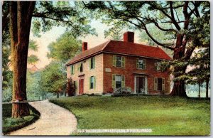 Old Munroe Tavern Lexington Massachusetts Grounds & Headquarters Posted Postcard