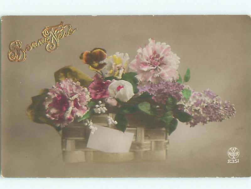 tinted rppc c1910 BEAUTIFUL FLOWERS AC8937