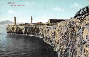 Europa Lighthouse Gibraltar UK 1910c postcard