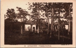 Vietnam Cochinchina Annam Hue Pagoda Diou De Vintage Postcard C105