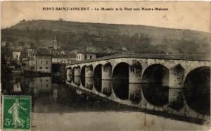 CPA PONT-St-VINCENT - La Moselle et le Pont vers NEUVES-MAISONS (483905)