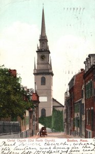 Vintage Postcard 1905 Christ Church Old North Church Parish Boston Massachusetts