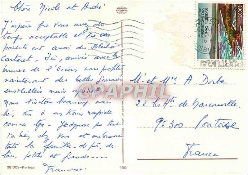 Postcard Modern Obidos portugal