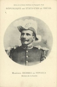 brazil, Minister of War Marshal Hermes Rodrigues da Fonseca (1906) Mission