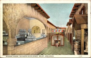 Postcard Spanish Tavern Cafe in Beloit, Wisconsin~136558