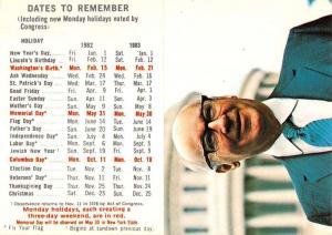 Congressman Melvin Price Politician Calendar Vintage Postcard K41620 