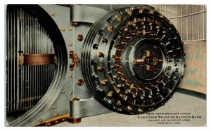 Safe Deposit Vault, Lake View Trust and Savings Bank, Chicago, IL Postcard *4V