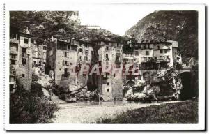 Old Postcard Bridge In Royans Hanging Houses