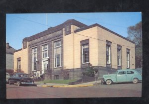 ROCHESTER PENNSYLVANIA PA U.S. POST OFFICE OLD CARS POSTCARD 1951 FORD