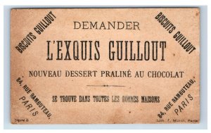 1880s French Biscuits Guillout Nouveau Dessert Chocolate Science Trick Game F158