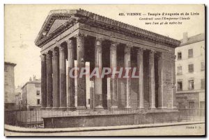 Old Postcard Vienna Temple of Augustus and Livia