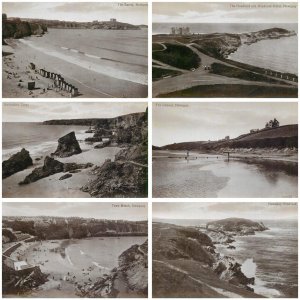 Lot of 6 photo postcards United Kingdom England Cornwall Newquay