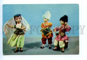 495886 1967 Askinazi holiday dolls Azerbaijani national costumes Soviet artist