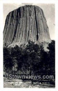 Real Photo National Monument - Devil's Tower National Monument, Wyoming