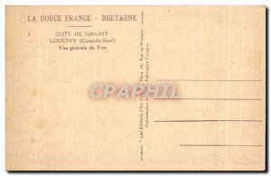 Old Postcard Cote De Granite Loguivy (North Cotes) General view of Port fishe...