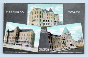 Nebraska State Hospital Multiview Hastings NE UNP DB Postcard G16