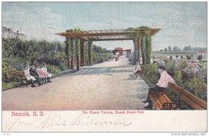 NEWARK, New Jersey, 1900-1910s; The Flower Terrace, Branch Brook Park