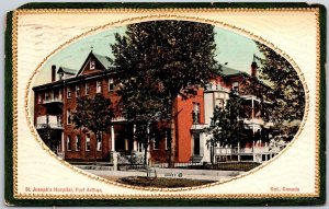 Saint Joseph Hospital Port Arthur Ontario Canada Trees Outside Postcard