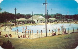 Watertown Wisconsin~Swimming Pool~1951 LL Cook Postcard
