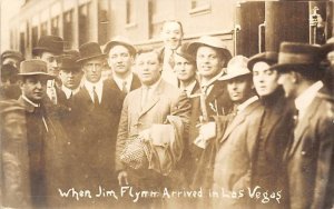 Jim Flynn, Las Vegas NM, USA Boxing Flynn Vs Johnson. postal used unknown