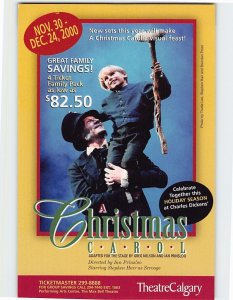 Postcard A Christmas Carol Theatre Calgary Canada