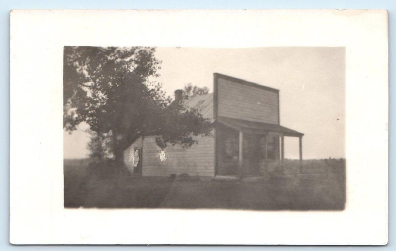 RPPC RED CEDAR?, WI Wisconsin ~ Uncle JAKE BATRELL'S STORE c1910s Postcard
