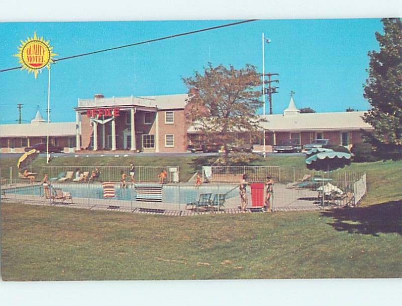 Unused Pre-1980 MOTEL SCENE Hagerstown Maryland MD F7271