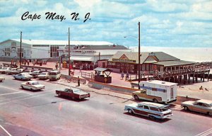 General View showing Beach Boardwalk and Convention Hall - Cape May, New Jers...