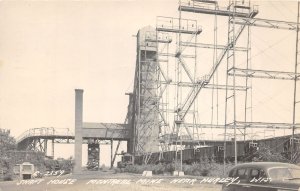 J40/ Hurley Wisconsin RPPC Postcard c1940s Shaft House Montreal Mine 154