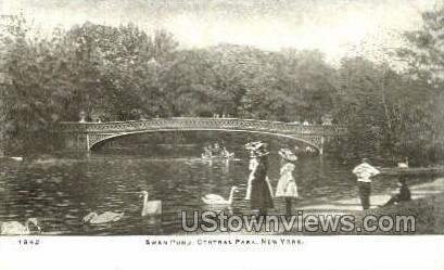 Swan Pond, Central Park - New York City s, New York NY  