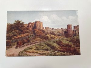 1910 Scarborough A R Quinton Castle Entrance Salmon Series Water Color Postcard