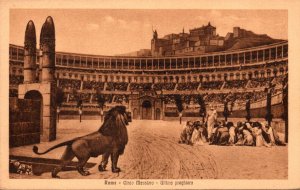 Italy Roma Rome Colisseum The Christians and The Lion