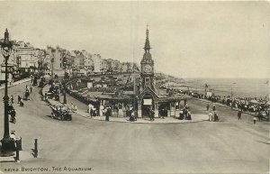 Postcard Uk England Sussex Brighton aquarium clocktower