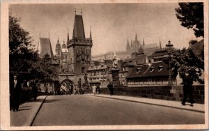 Czech Republic Prague The Old Town Square Vintage Postcard 09.77