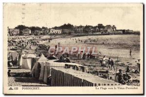 Old Postcard Pornichet The Beach To The Old Pornichet