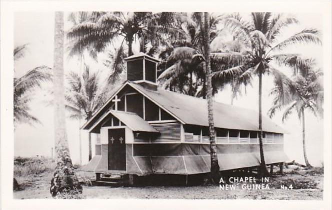 New Guinea A Chapel Real Photo