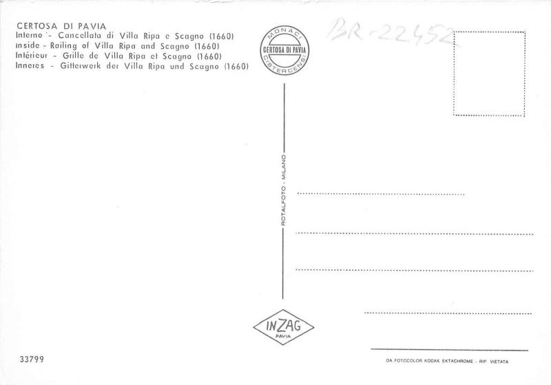 BR22452 Interno Certosa di Pavia italy