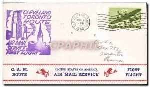 Letter US 1st flight Cleveland Road Toronto August 1, 1946