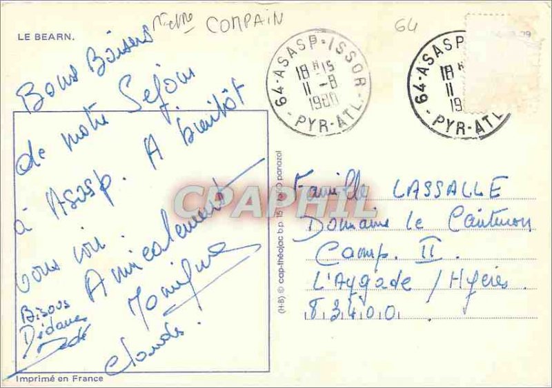 Modern Postcard Souvenir de Bearn