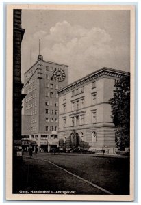 c1940's Gera Handelshof and District Court Thuringia Germany Postcard 