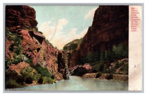 Postcard CO Third Tunnel Below Canyon Grand River Colorado 